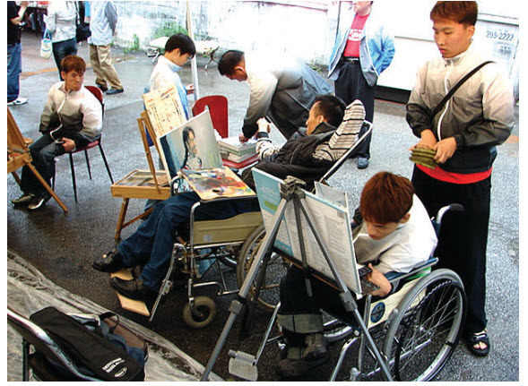 장애인예술단체 (사)에이블아트의 활동 모습. ⓒ