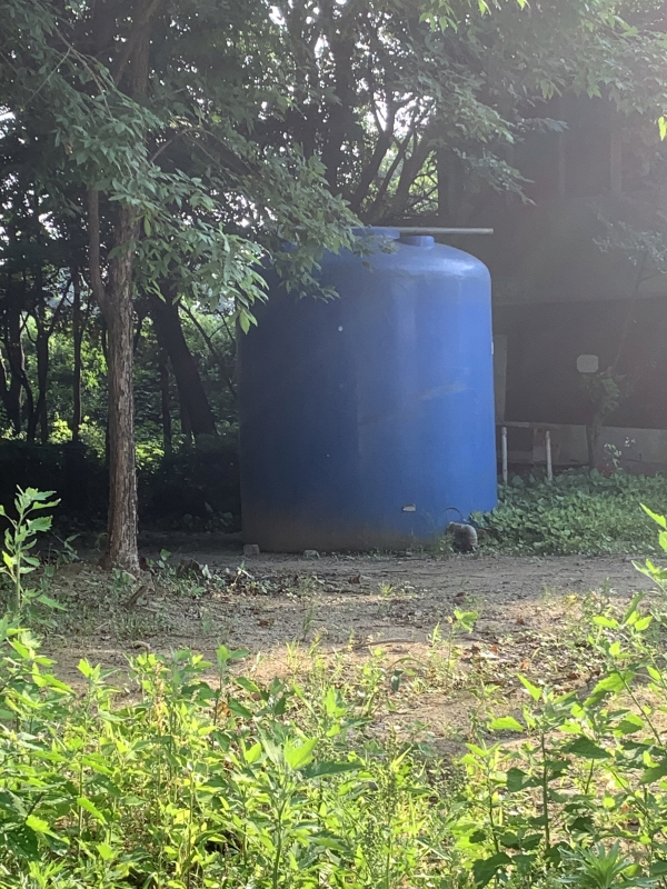 암사동 폐가의 물저장탱크에요. ⓒ 홍석진 기자